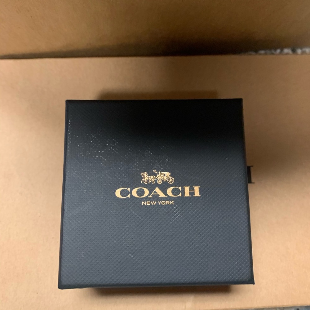 NEW Coach Stud Earrings - Picture 2 of 3